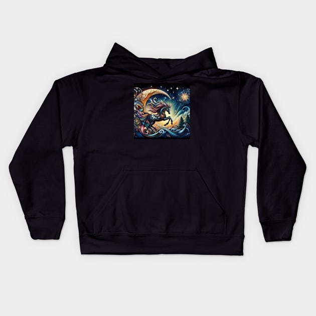 Unicorn Kids Hoodie by Fanciful Wonder